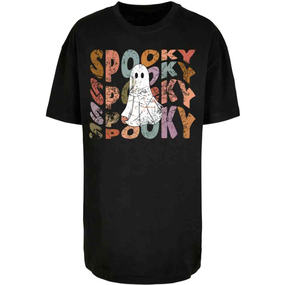 Merchcode - Halloween - Spooky Ghost Ladies T-shirt - Black